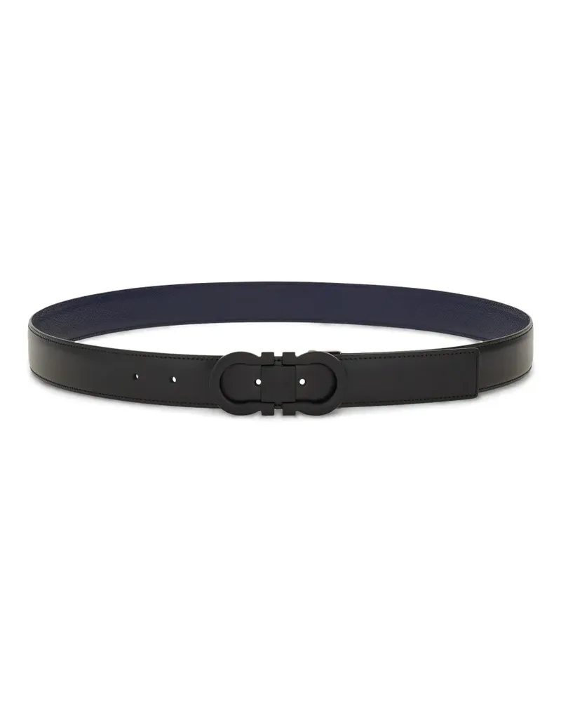 Ferragamo Wendbarer Ledergürtel - Schwarz Schwarz
