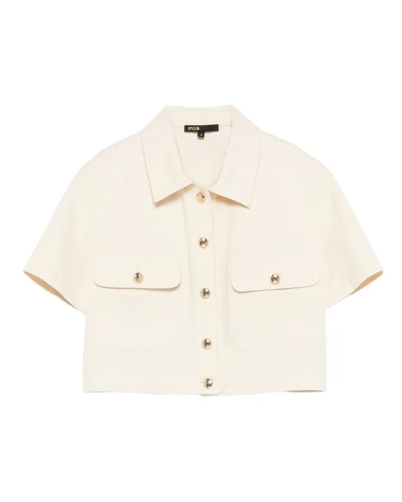 Maje Hemd mit aufgesetzter Tasche - Nude Nude