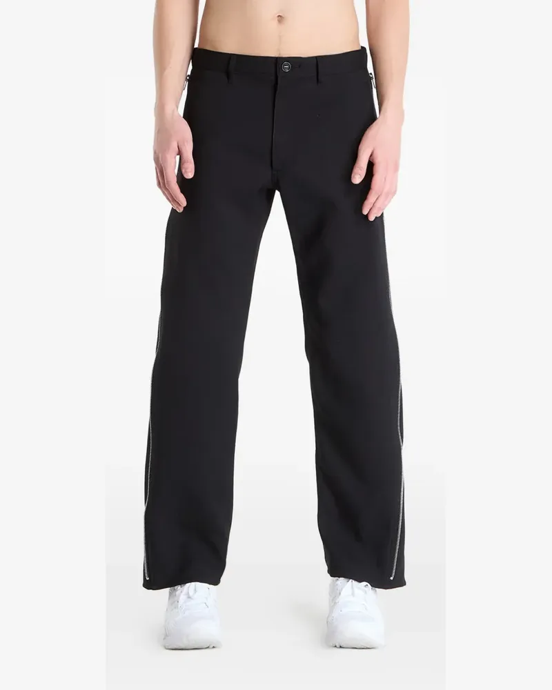Comme des Garçons Hose mit seitlichem Reißverschluss - Schwarz Schwarz