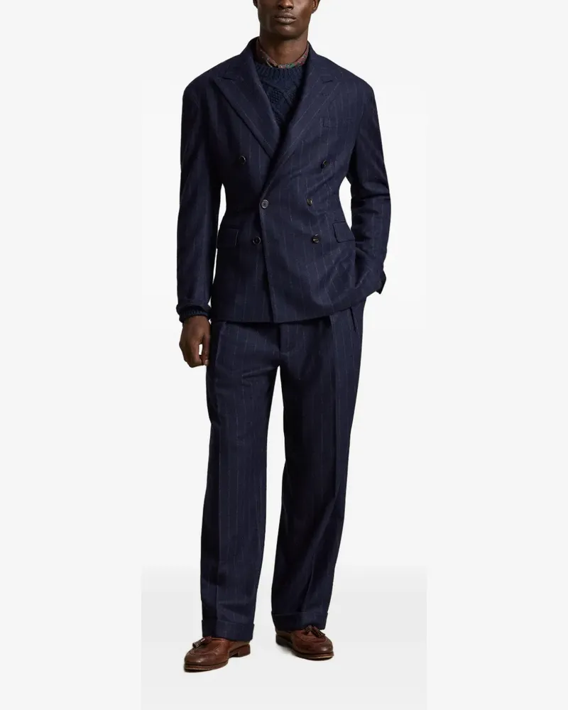 Ralph Lauren Heyworth Flanellanzug mit Kreidestreifen - Blau Blau