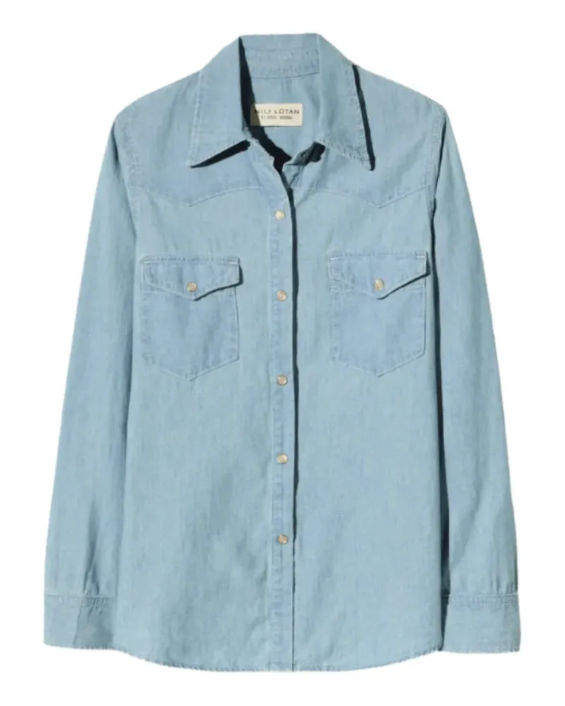 Nili Lotan Travis chambray shirt - Blau Blau