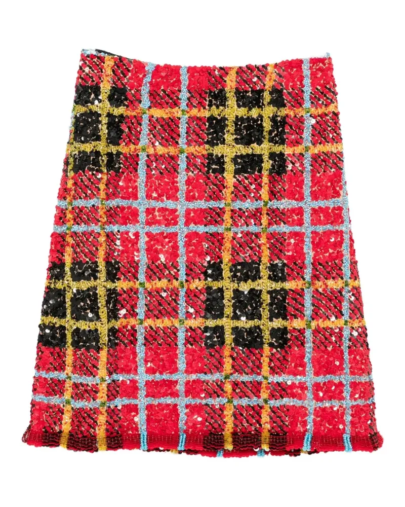 ASHISH sequin-embellished midi skirt - Rot Rot