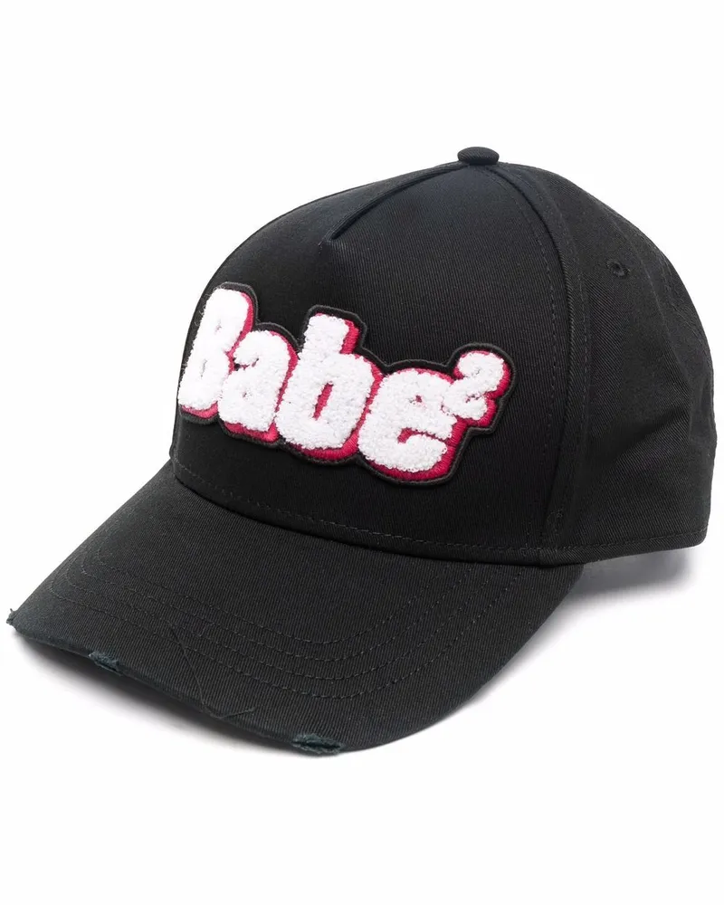 Dsquared2 Baseballkappe mit Slogan - Schwarz Schwarz