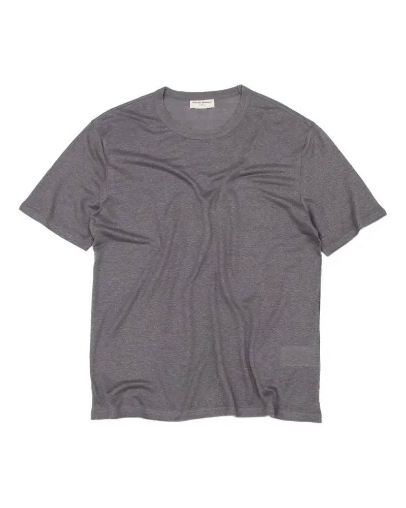 Officine Generale T-Shirt mit rundem Ausschnitt - Grau Grau