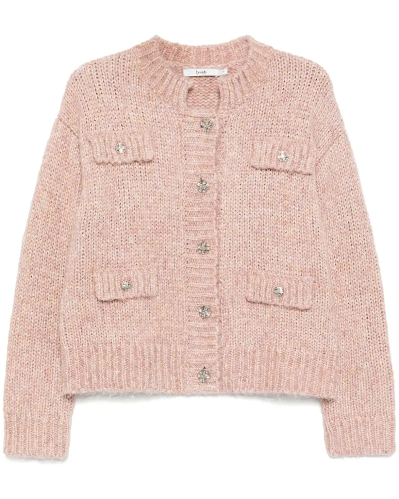 b+ab Gestrickter Cardigan - Rosa Rosa