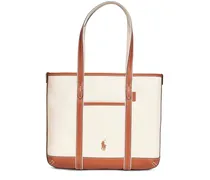 Shopper mit Logo-Stickerei - Nude