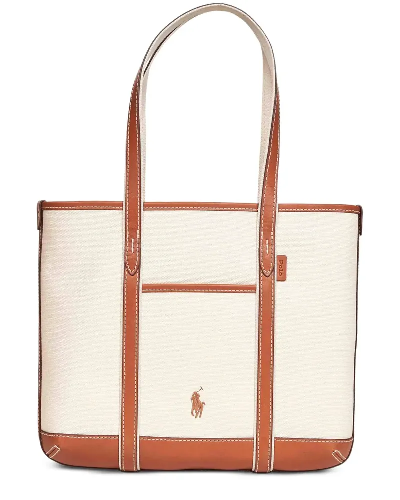 Ralph Lauren Shopper mit Logo-Stickerei - Nude Nude