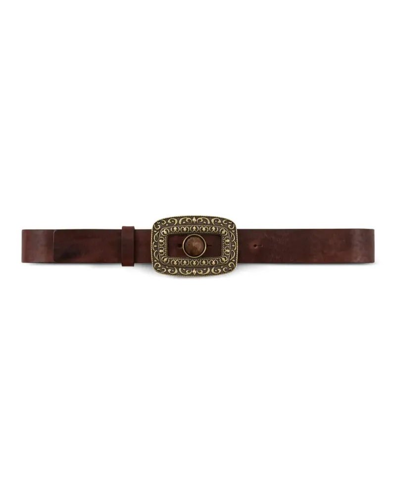 ba&sh Bonni buckle belt - Braun Braun