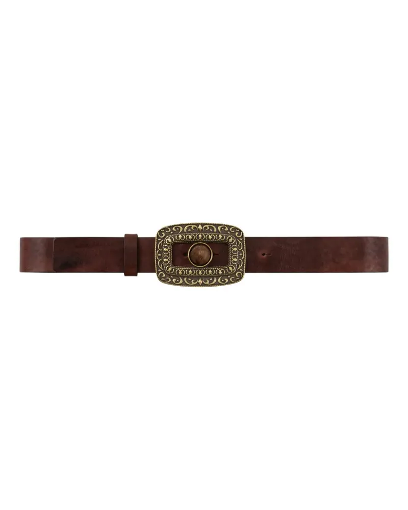 ba&sh Bonni buckle belt - Braun Braun