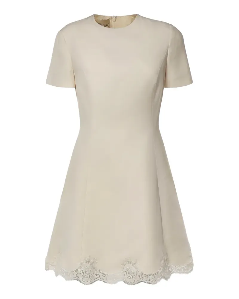 Valentino Garavani Minikleid in A-Linie mit Spitzenbesatz - Nude Nude