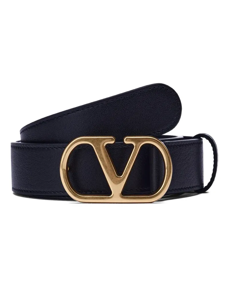 Valentino Garavani Gürtel mit Logo-Schnalle - Schwarz Schwarz