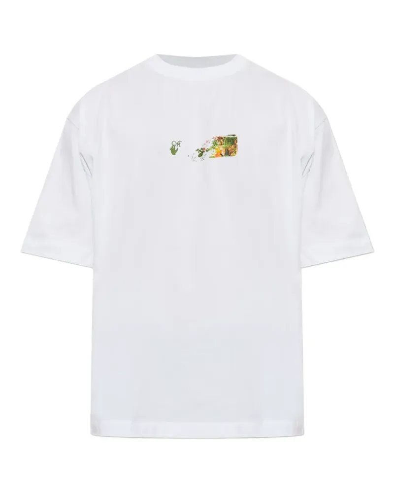OFF-WHITE T-Shirt mit Logo-Print - Weiß Weiß