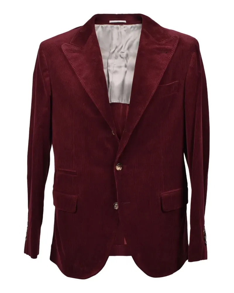 Brunello Cucinelli single breasted blazer - Rot Rot