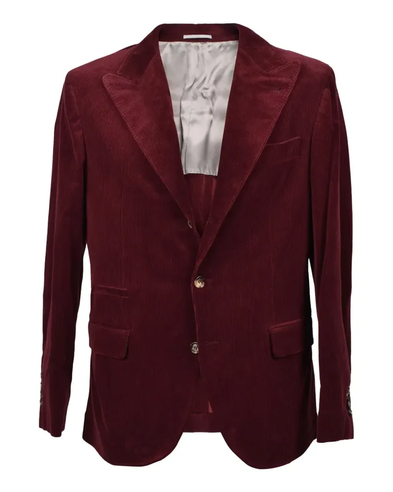 Brunello Cucinelli single breasted blazer - Rot Rot