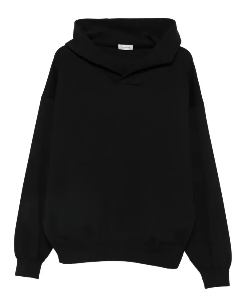 Fear of God ribbed-trim hoodie - Schwarz Schwarz