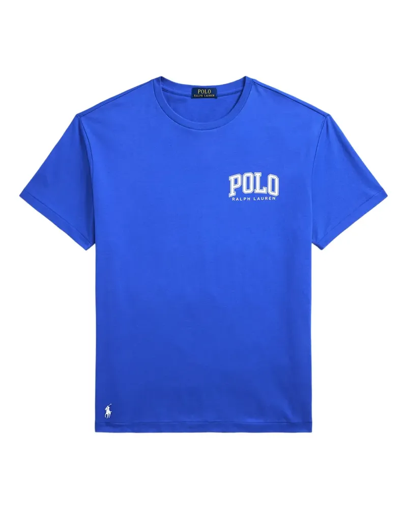 Ralph Lauren Besticktes Jersey-T-Shirt - Blau Blau