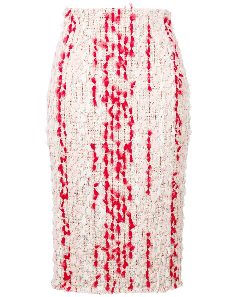 Alexander McQueen Tweedrock mit hohem Bund - Mehrfarbig Mehrfarbig
