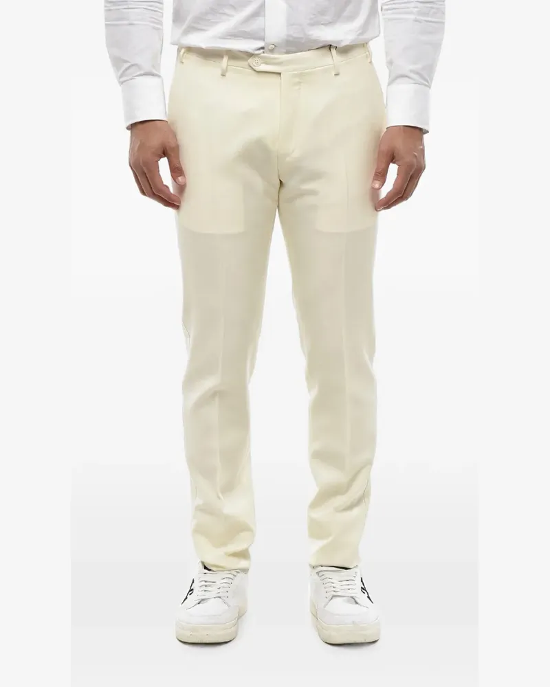Corneliani 120's tailored trousers - Nude Nude