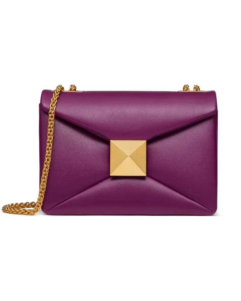Valentino Garavani Schultertasche in Kuvertform - Violett Violett
