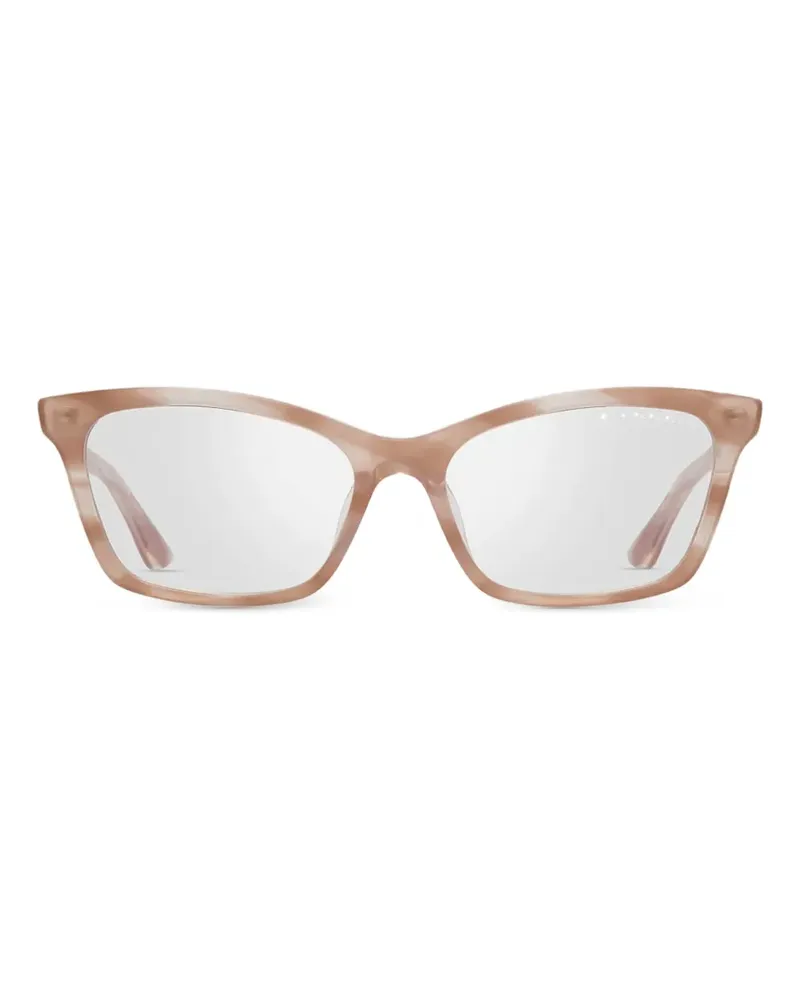 DITA square-frame glasses - Nude Nude