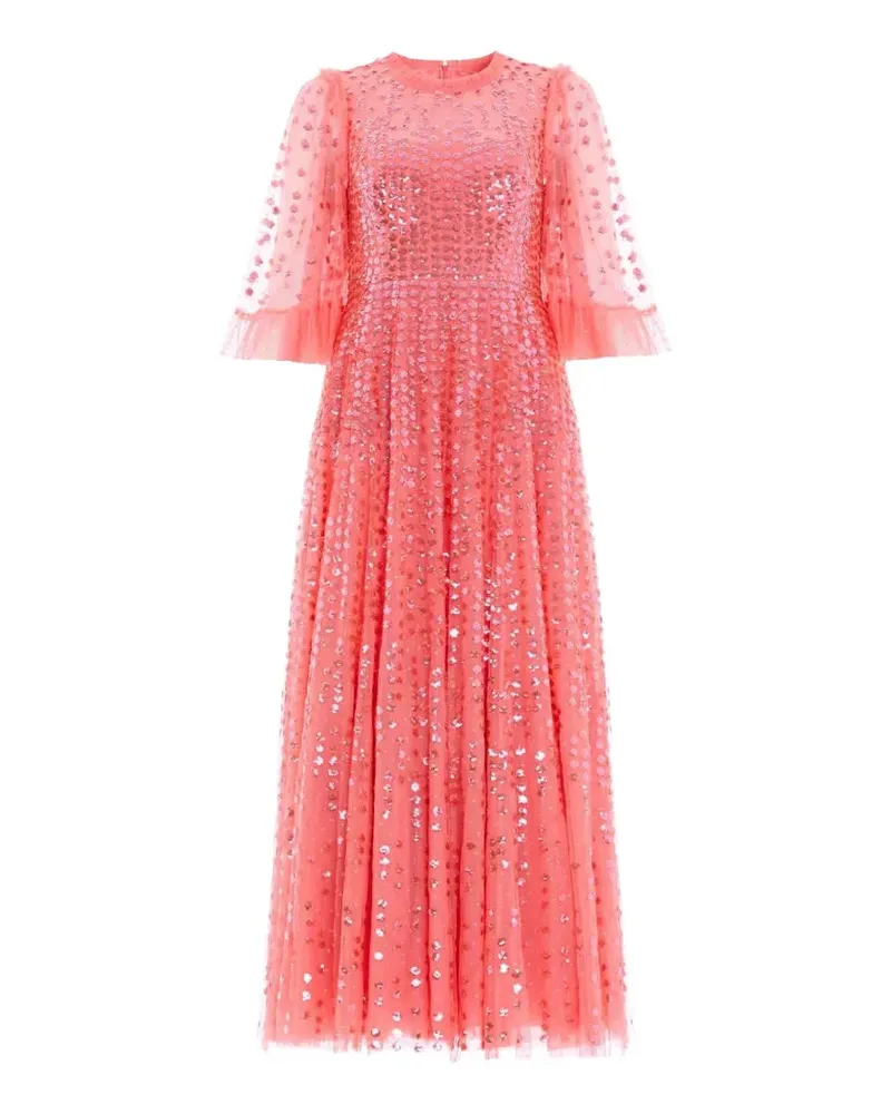 Needle & Thread Abendkleid mit kurzen Ärmeln - Rosa Rosa