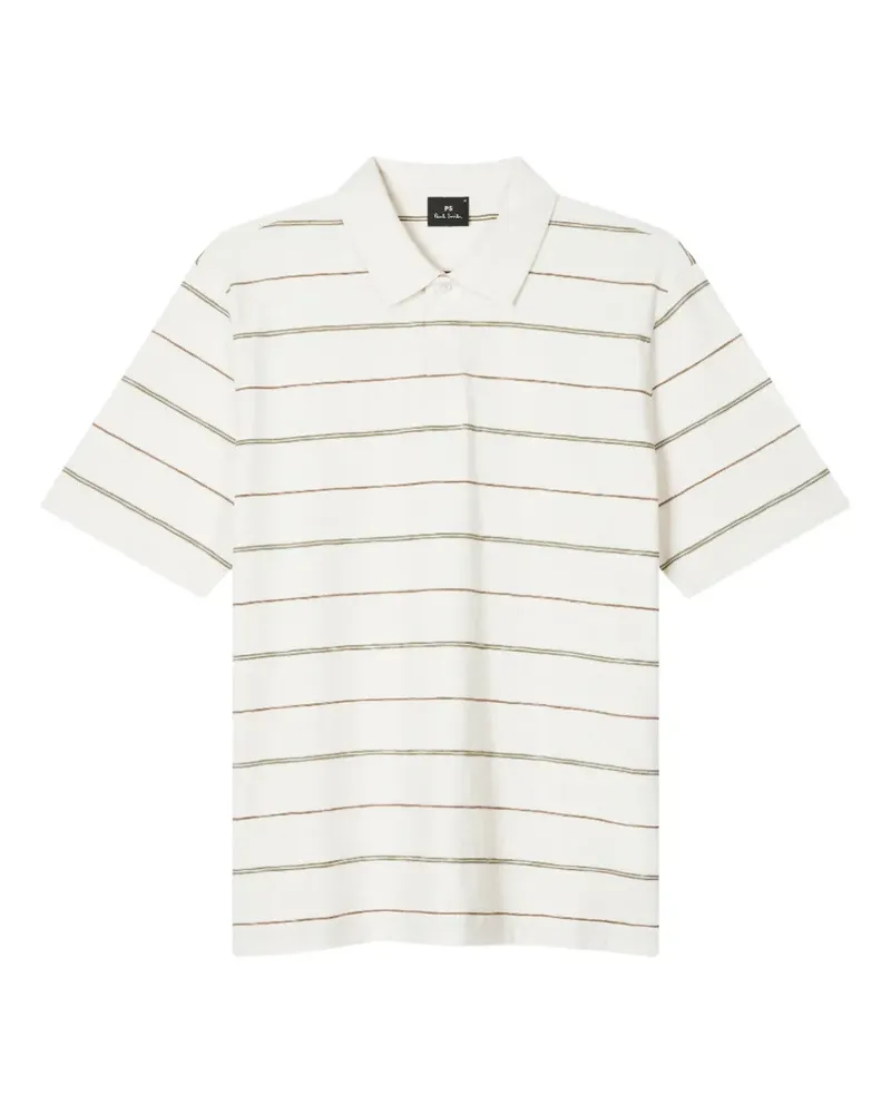 Paul Smith Polohemd mit Ecru-Streifen - Nude Nude