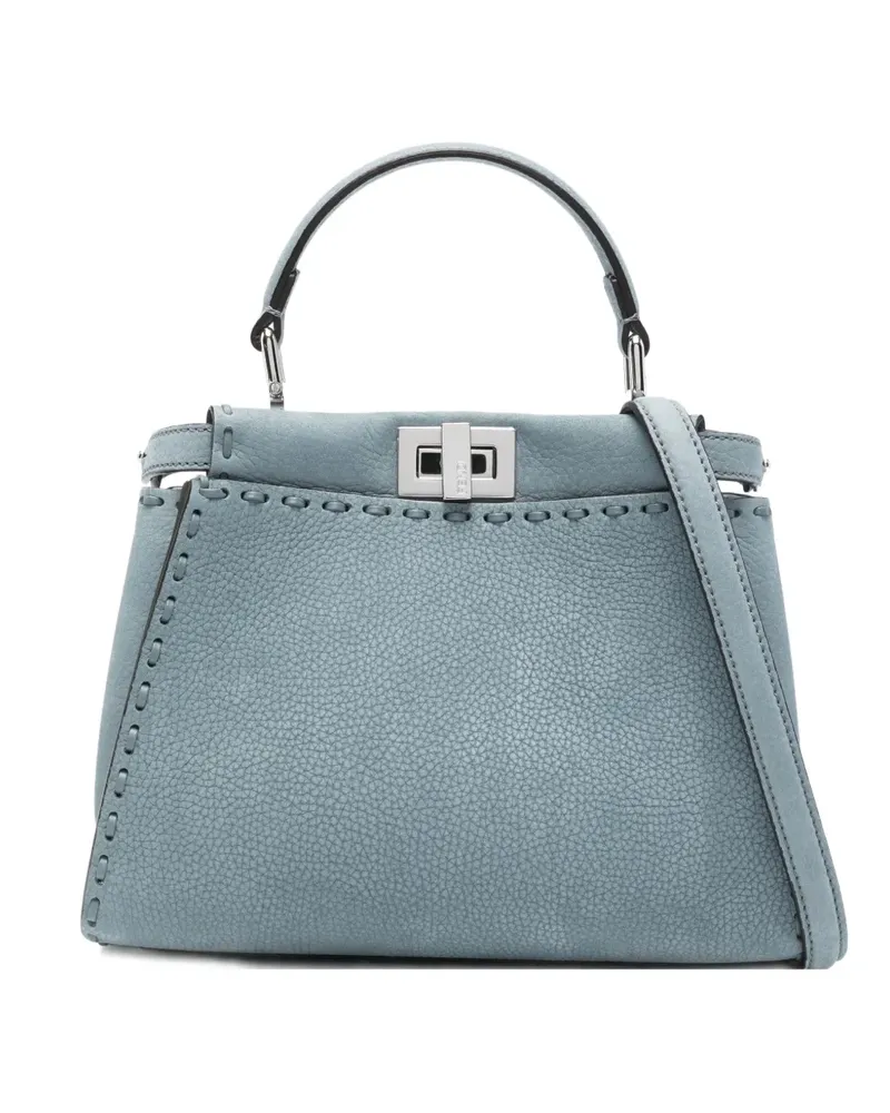 Fendi Mini Peekaboo Handtasche - Blau Blau