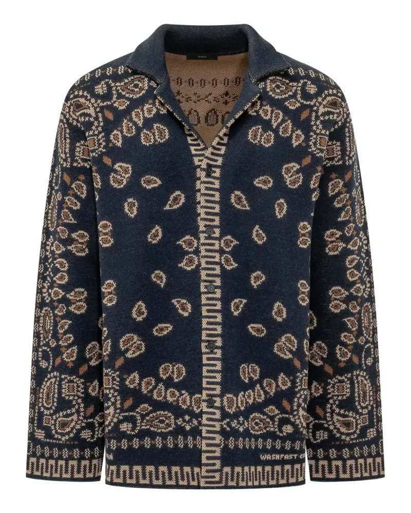 Alanui bandana jacquard shirt - Blau Blau