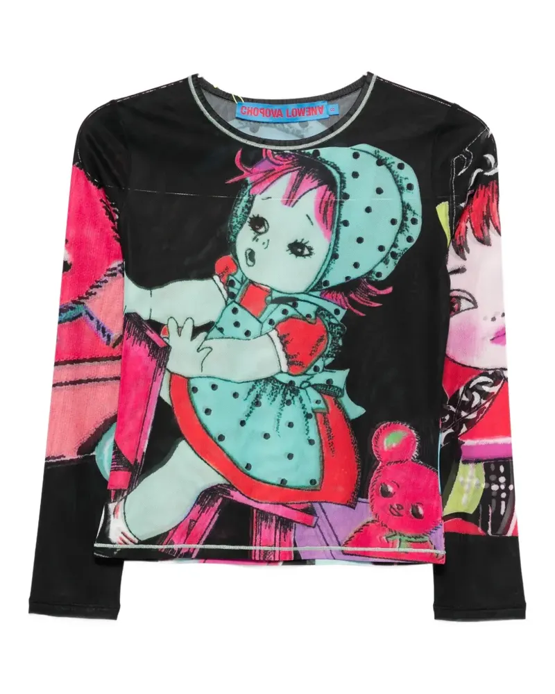 CHOPOVA LOWENA Sweeties printed T-shirt - Schwarz Schwarz