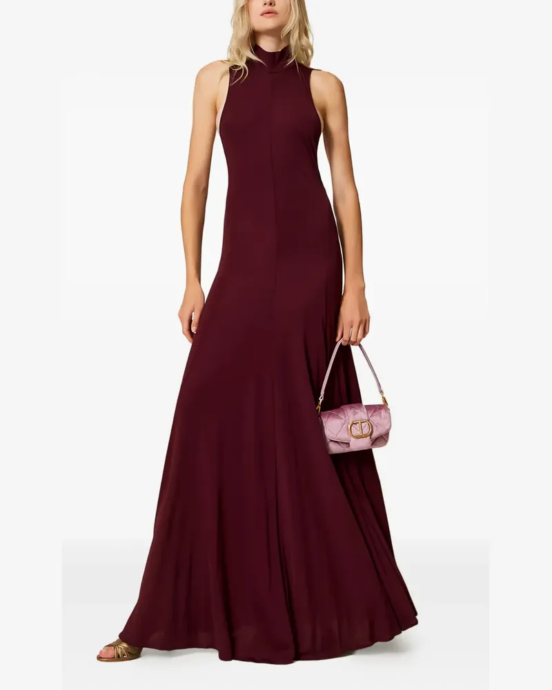 Twin-Set halterneck crêpe gown - Violett Violett
