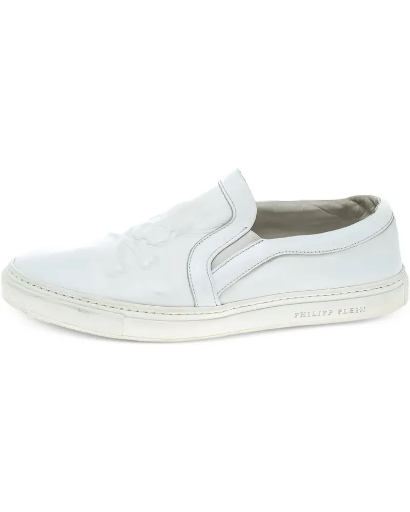 Philipp Plein Klassische Slip-On-Sneakers - Weiß Weiß