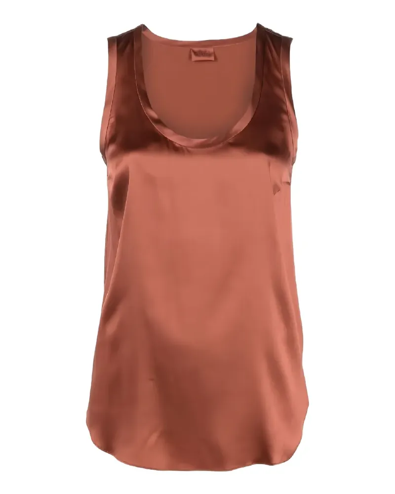 Brunello Cucinelli sleeveless satin top - Braun Braun