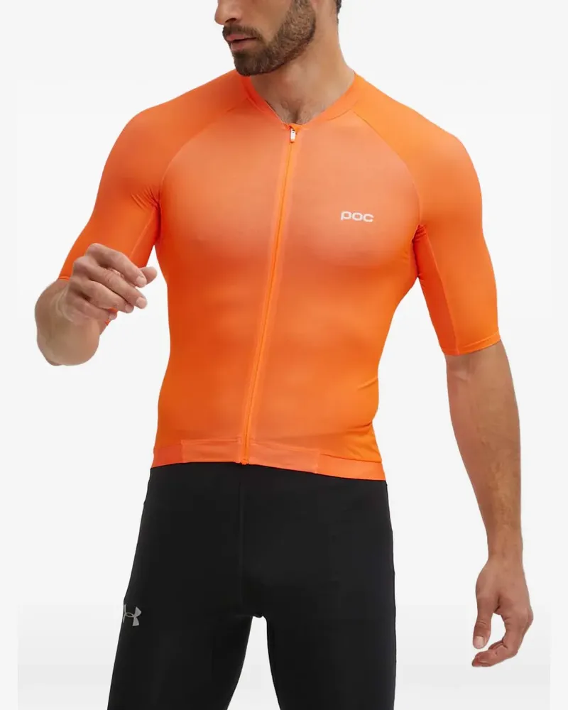 POC T-Shirt mit Reißverschluss - Orange Orange
