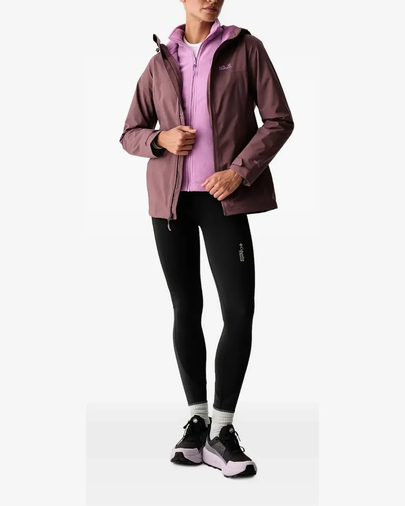 Jack Wolfskin Moonrise 2 3in1 logo-detail jacket - Violett Violett