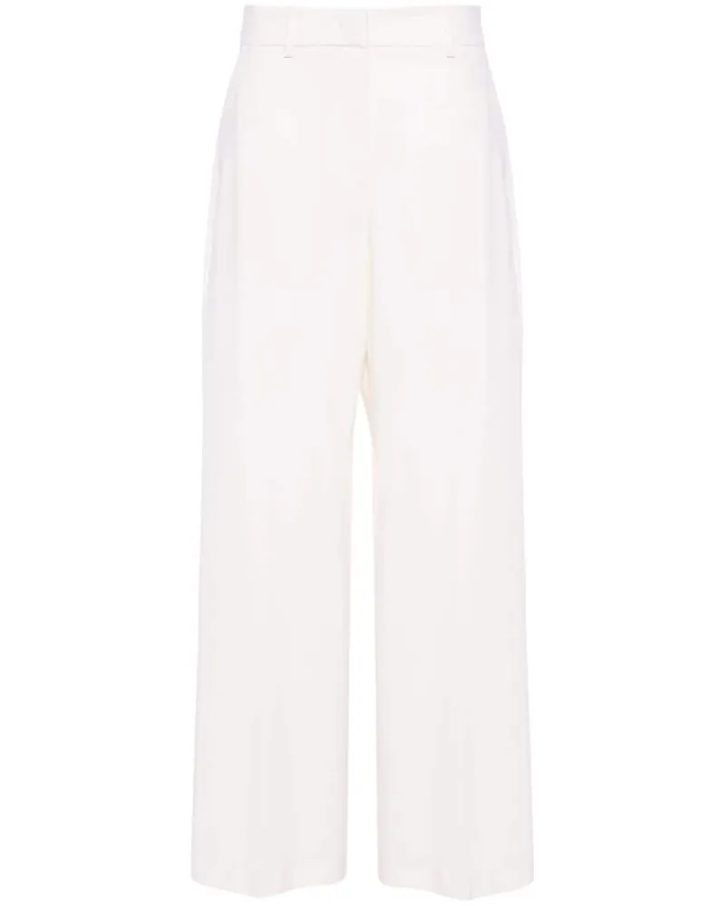 MSGM Klassische High-Waist-Hose - Nude Nude