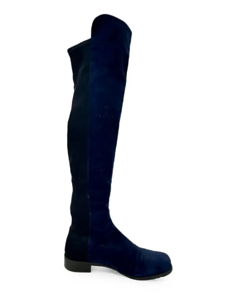 Stuart Weitzman 2010s knee-high suede boots - Blau Blau