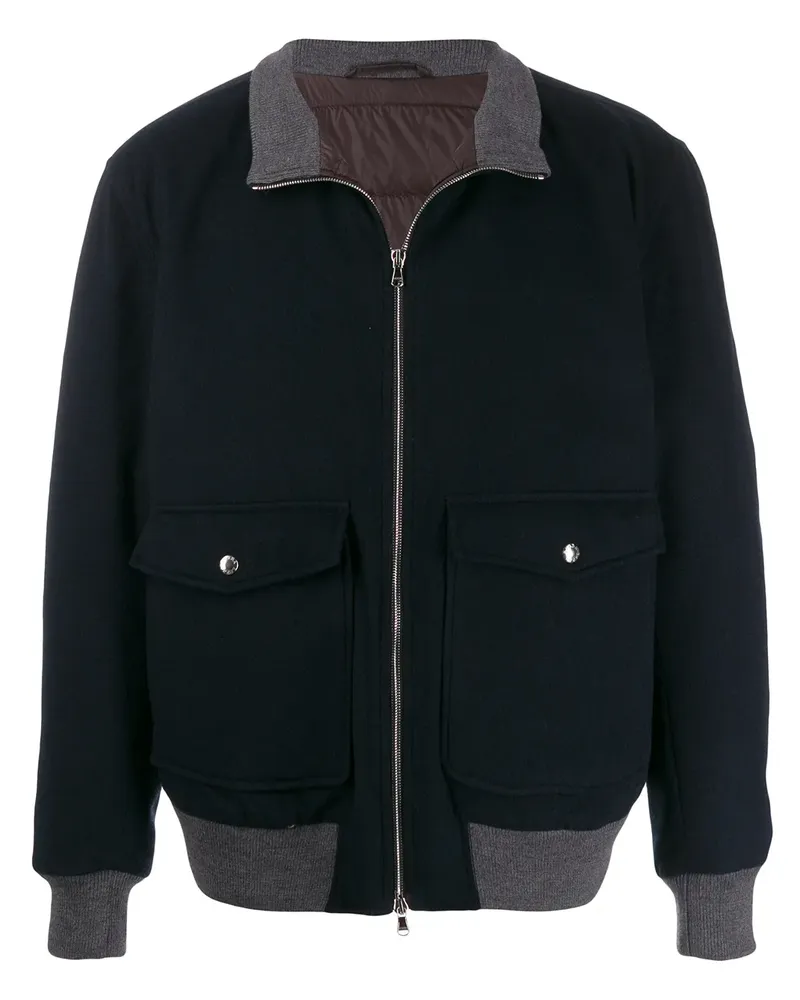 BARBA Gefütterte Jacke - Blau Blau