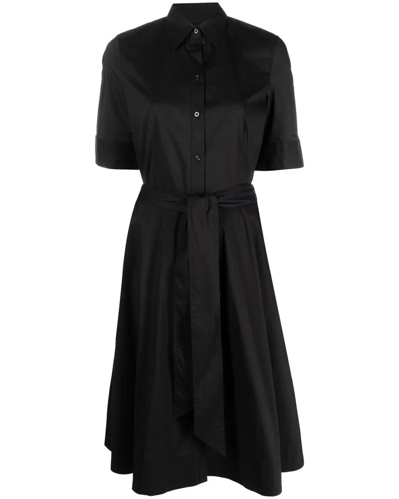 Ralph Lauren Hemdkleid mit kurzen Ärmeln - Schwarz Schwarz