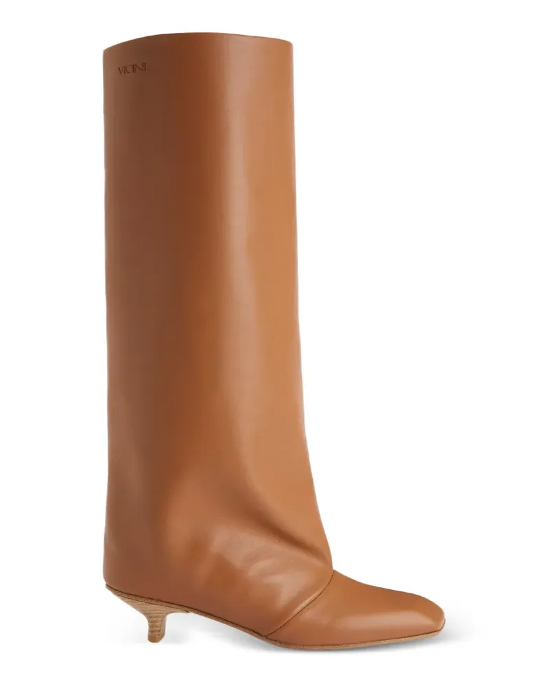 Giuseppe Zanotti pointed-toe knee-high boots - Braun Braun