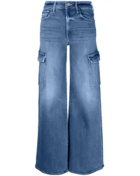 Mother The Undercover Cargo Sneak Jeans Blau