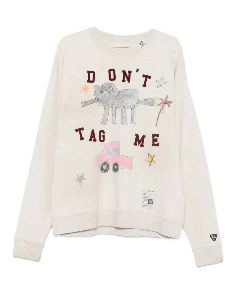 MIHARAYASUHIRO Pullover mit Kritzel-Print - Nude Nude