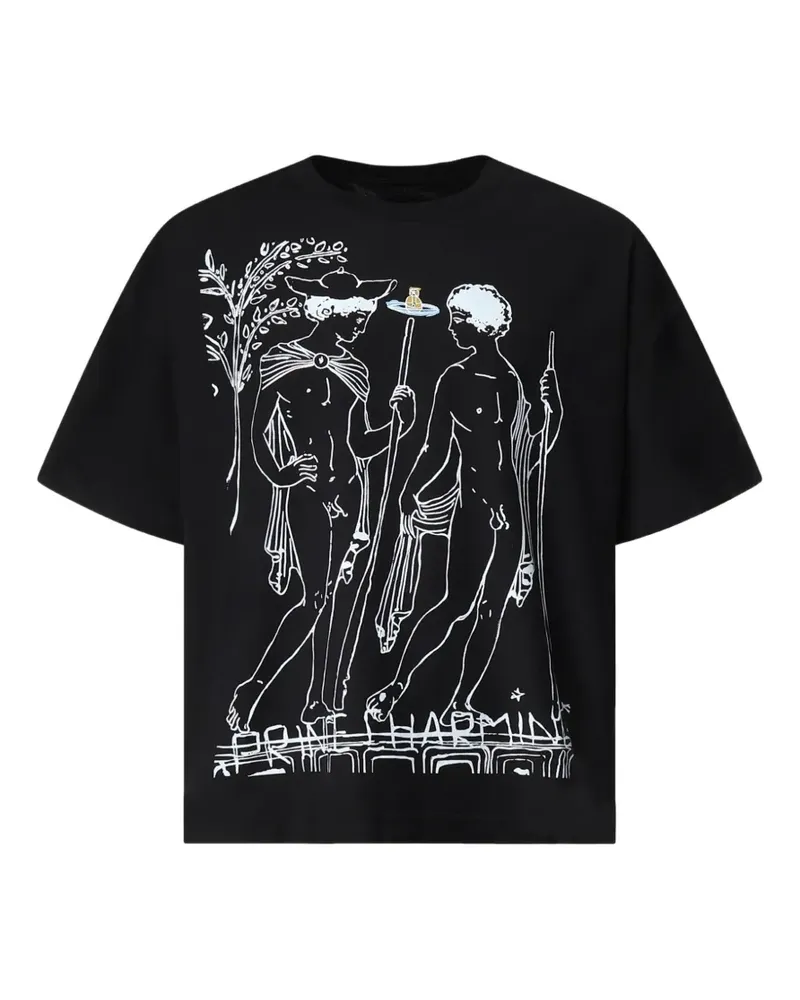 Vivienne Westwood Charming T-Shirt im Oversized-Look - Schwarz Schwarz