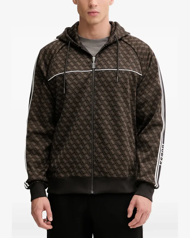 Guess Kapuzenjacke mit 4G-Logo - Braun Braun