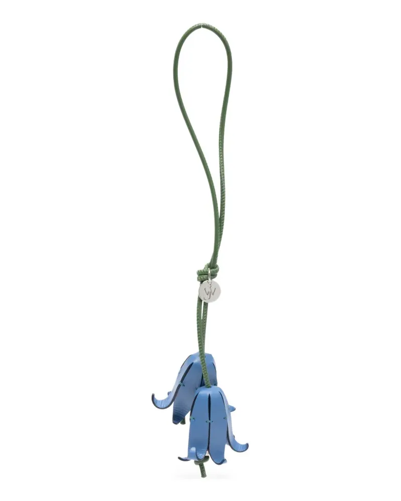 J.W.Anderson floral-pendant keyring - Blau Blau