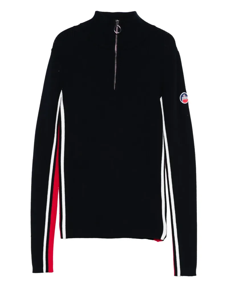 FUSALP Reißverschluss-Skioberteil mit Seitenstreifen - Blau Blau