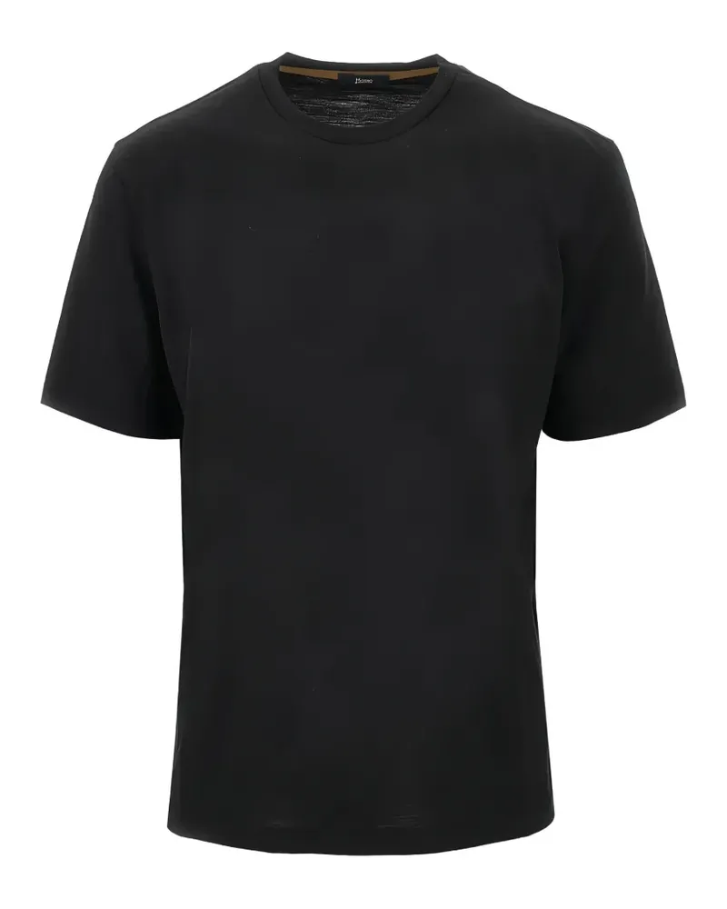 Herno T-Shirt mit rundem Ausschnitt - Schwarz Schwarz