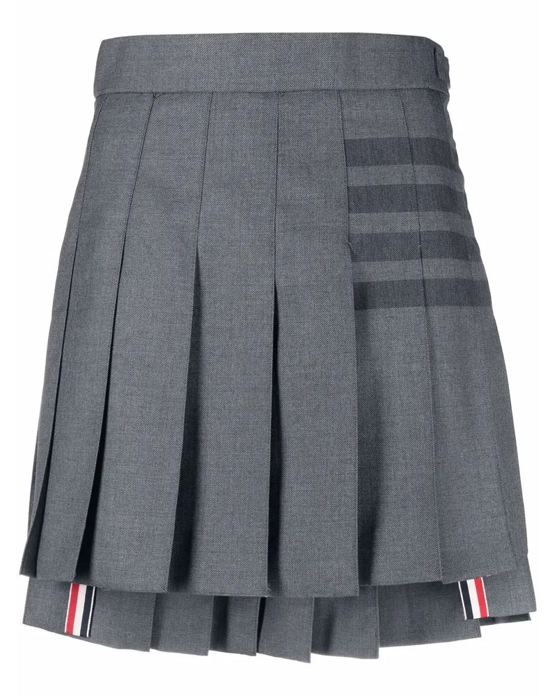 Thom Browne Minirock mit Falten - Grau Grau