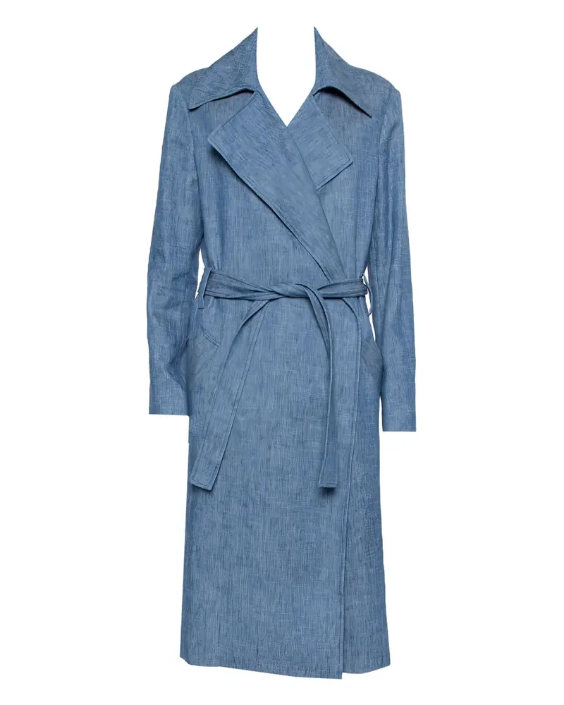 MSGM Jeansmantel mit Gürtel - Blau Blau