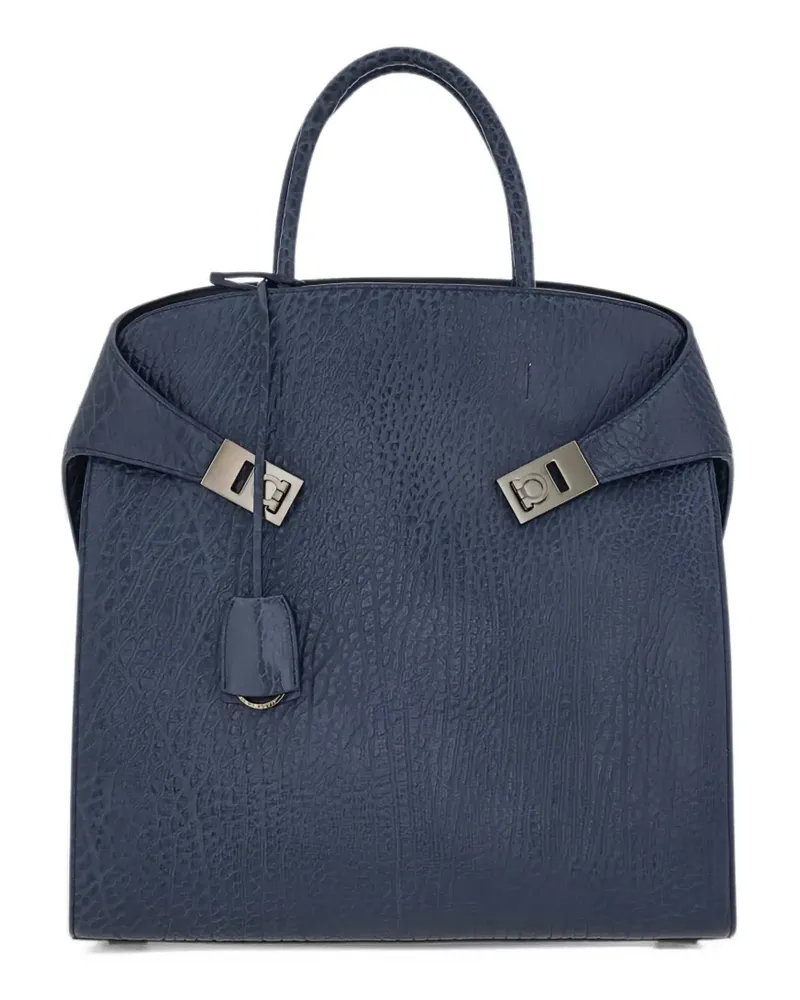 Ferragamo Hug Tote Bag - Blau Blau