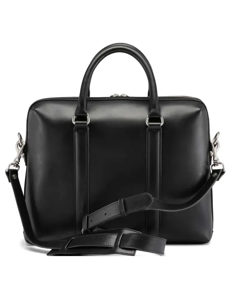 Officine Creative Italia leather briefcase - Schwarz Schwarz